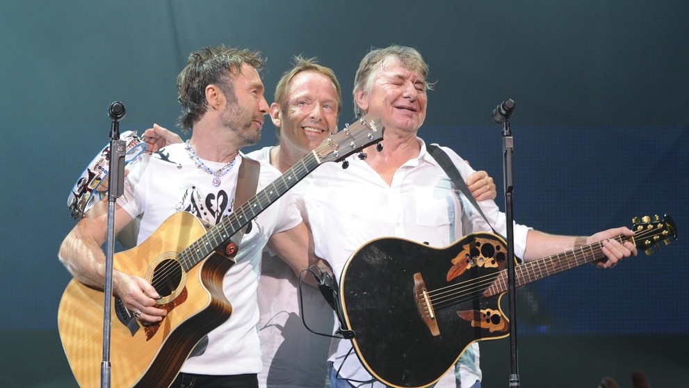 Zleva Paul Rogers, Simon Kirk a Mick Ralphs, 8. 8. 2008 Hollywood