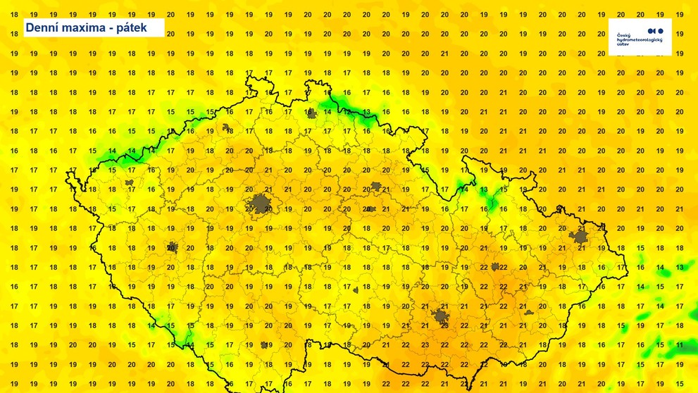 Denní maxima – pátek