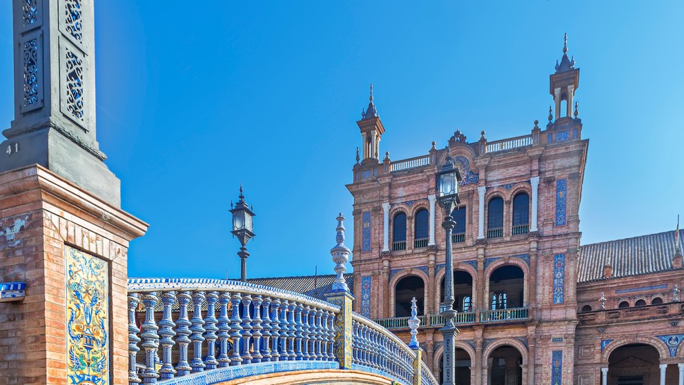 Španělsko Plaza de España v Seville (2)