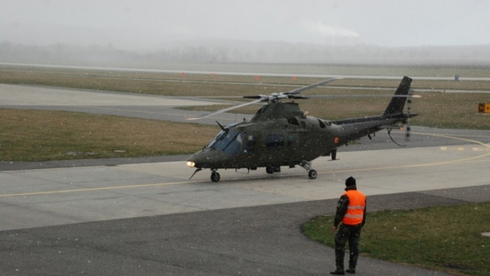 Belgické vrtulníky A-109 v Náměšti - 2