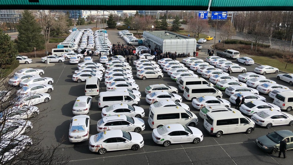 Protesty taxikářů