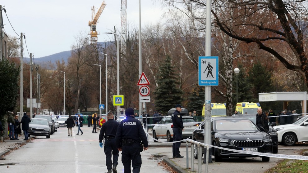 Útok nožem na základní škole v Záhřebu (3)