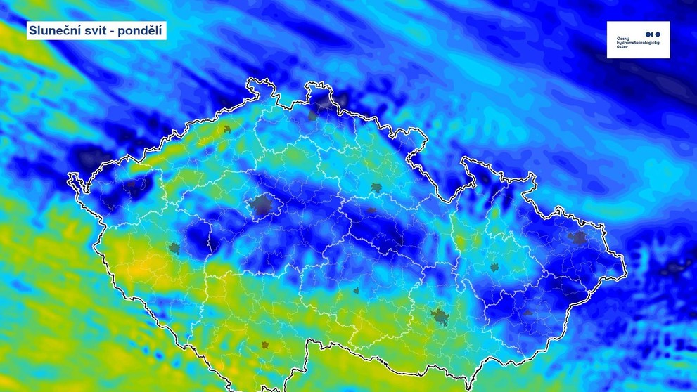Mapa slunečního svitu