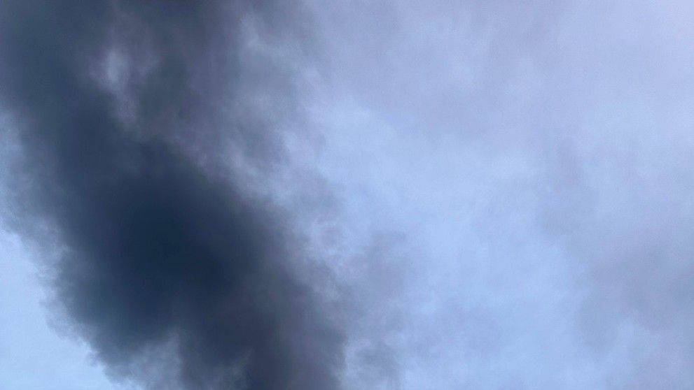 Požár skladu v Brně-Přízřenicích