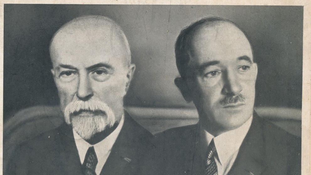 Prezident Tomáš Garrigue Masaryk Edvard Beneš