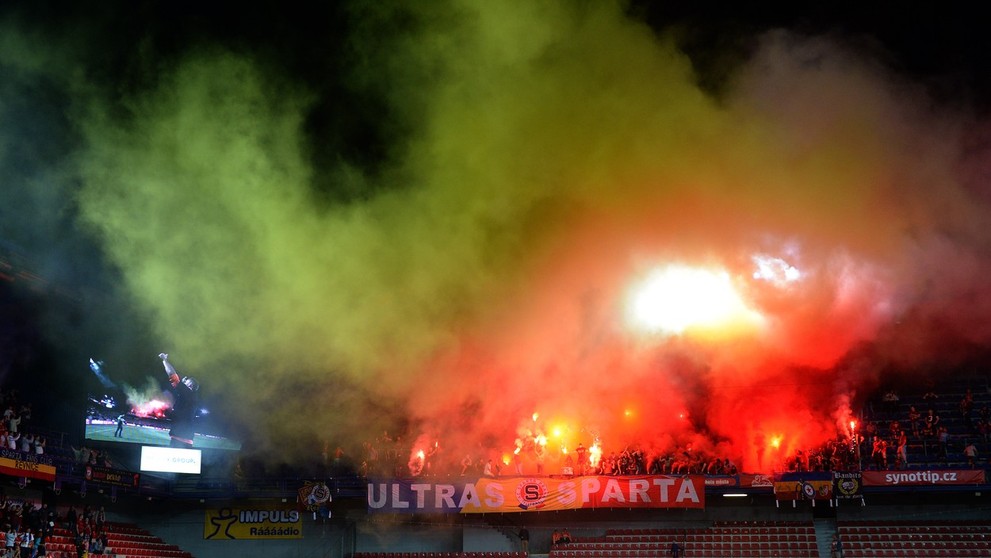 Fanoušci Sparty na rozlučcce Jaromíra Blažka