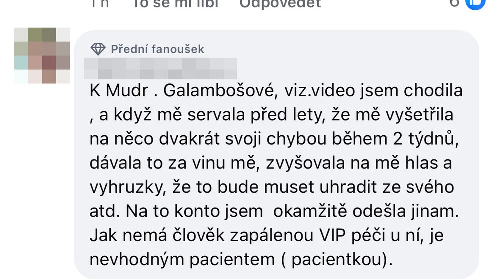 Reakce na chování gynekoložky Instagram (3)