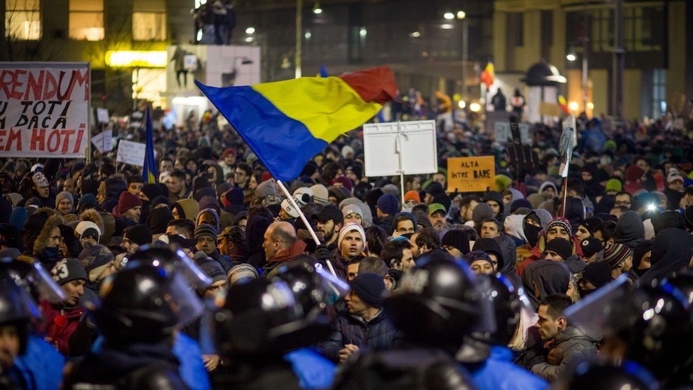 Vládní protest v Rumunsku - 1