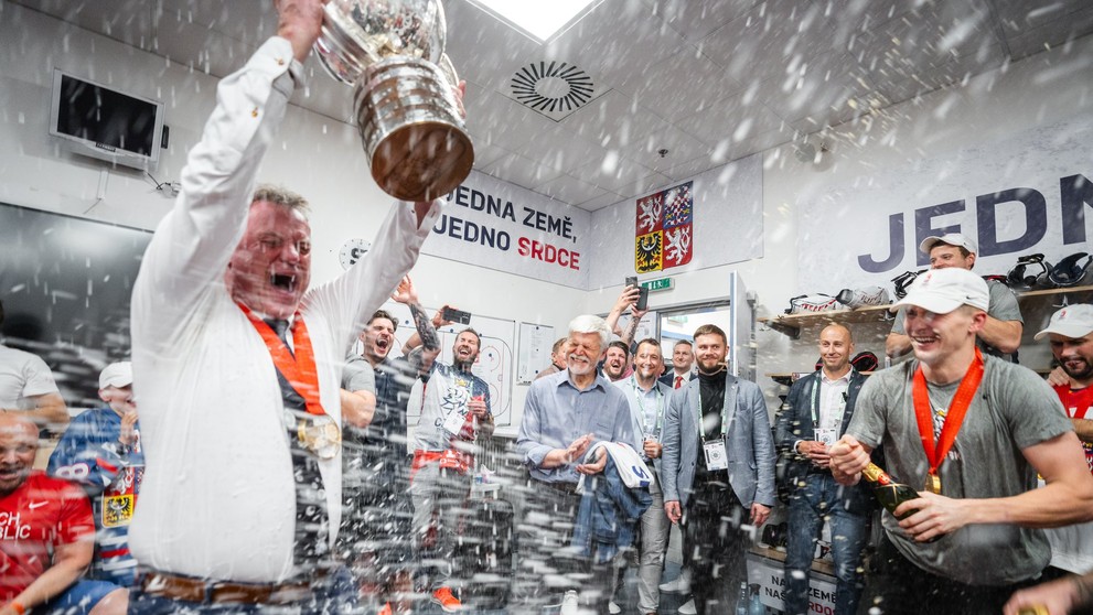 Petr Pavel na mistrovství  světa v ledním hokeji (1)
