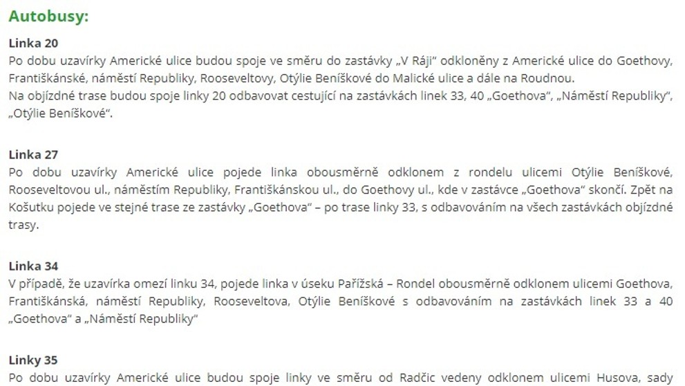 Dopravní omezení v Plzni kvůli Pompeovi - 3