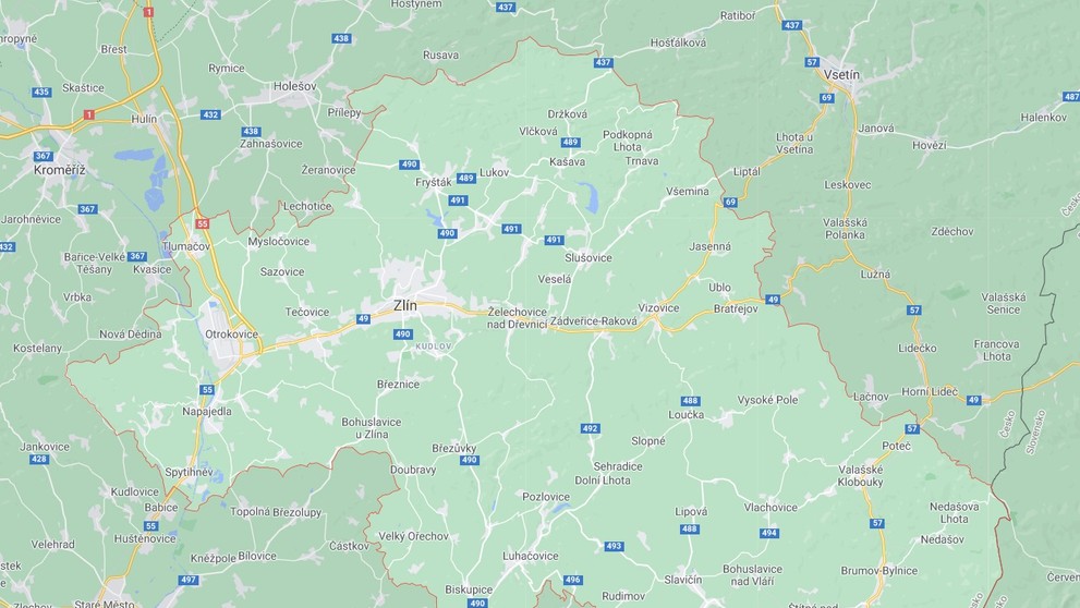 Zlínský kraj - okres Zlín