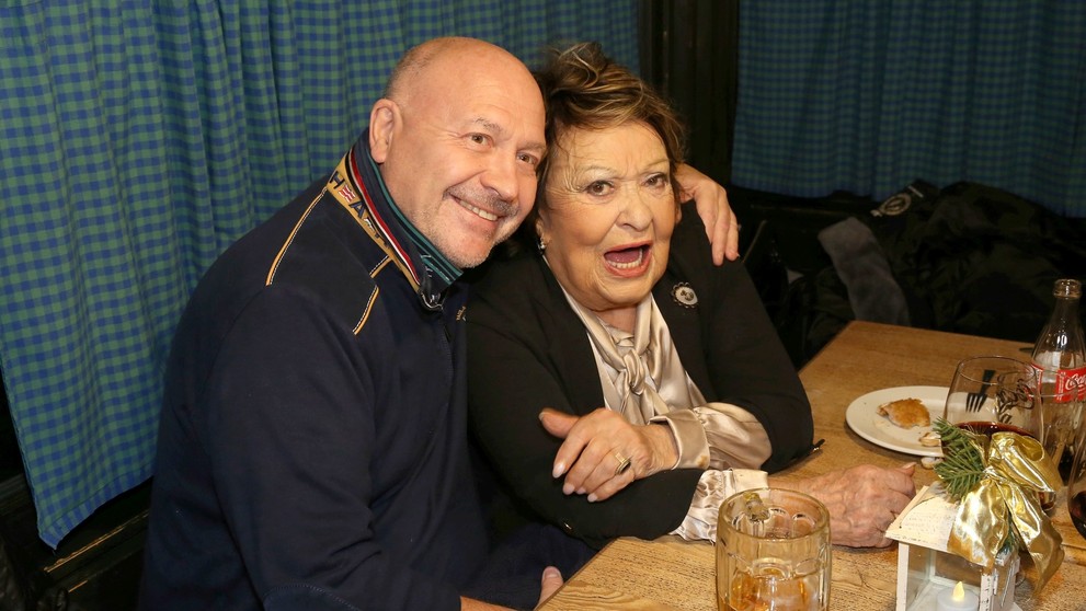Jiřina Bohdalová a Michal David, 22. 12. 2024 Vánoční večírek Divadla Brodway