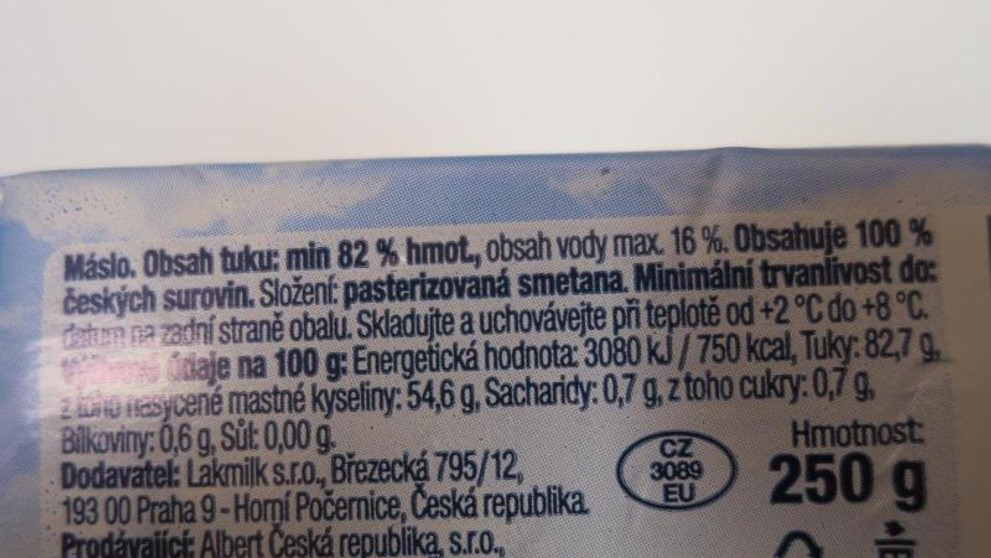 Zdraví nebezpečné máslo (3)