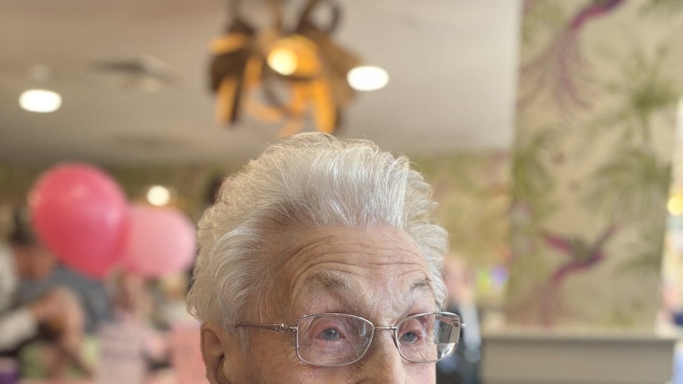 Marjorie Hodnett Aylwardová oslavila 112. narozeniny