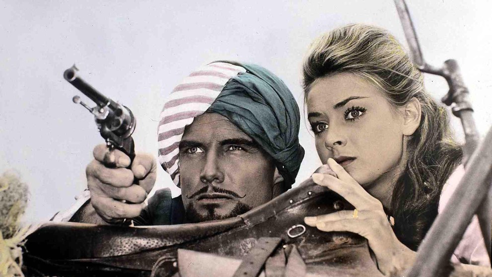Geneviève Gradová a Steve Reeves ve filmu Sandokan opět v akci, 1963 (2)
