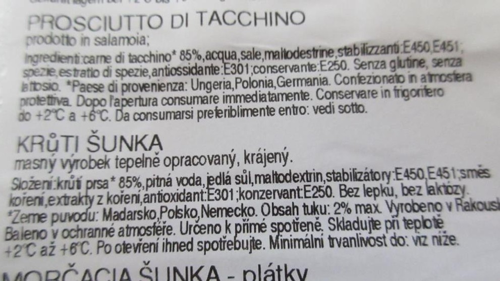 Falšované šunky z dovozu - 1