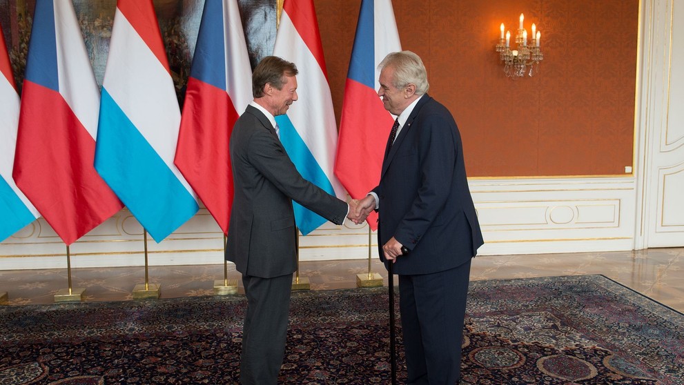 Miloš Zeman na Hradě přivítal lucemburského velkovévodu - 8