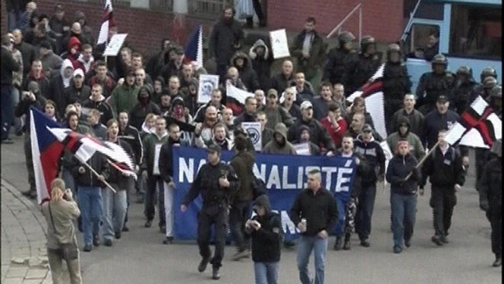 Demonstrace v Otrokovicích