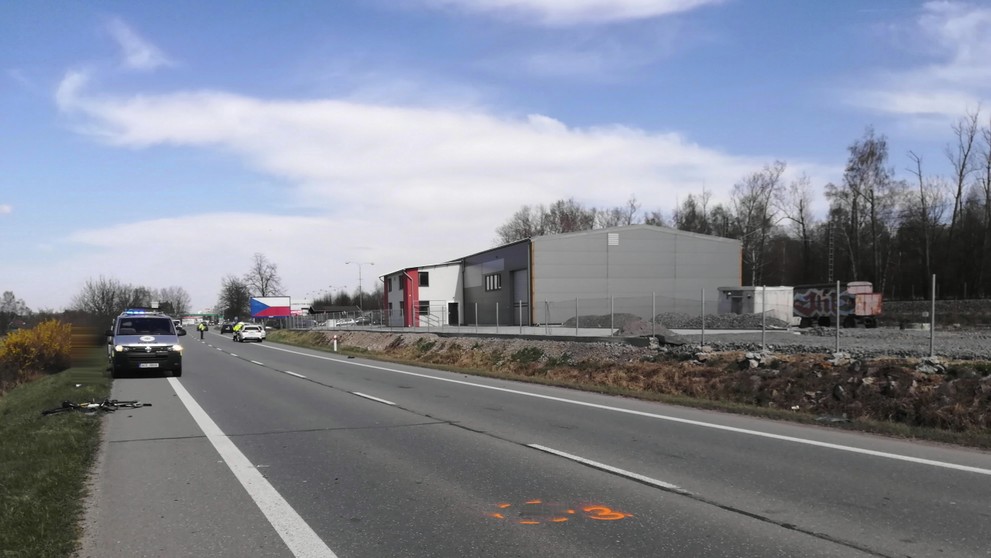 Sražení cyklisty na Táborsku - 1