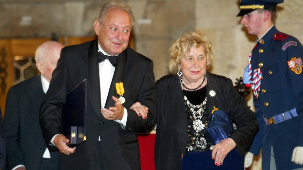 Pavel Klener a Vlasta Průchová, 28. 10. 2003 Státní vyznamenání