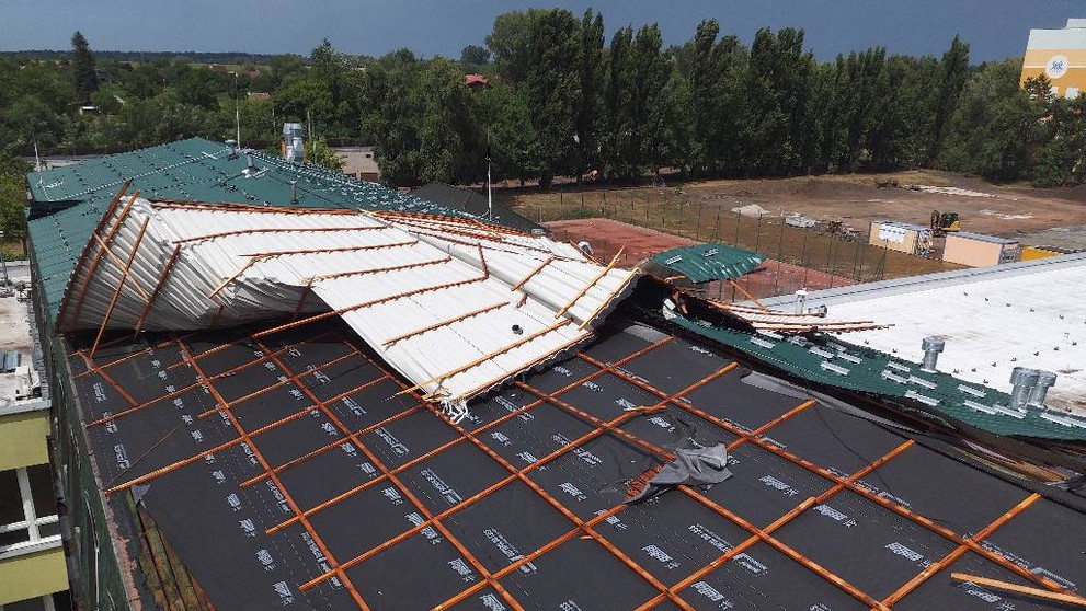 Následky bouřek na jižní Moravě