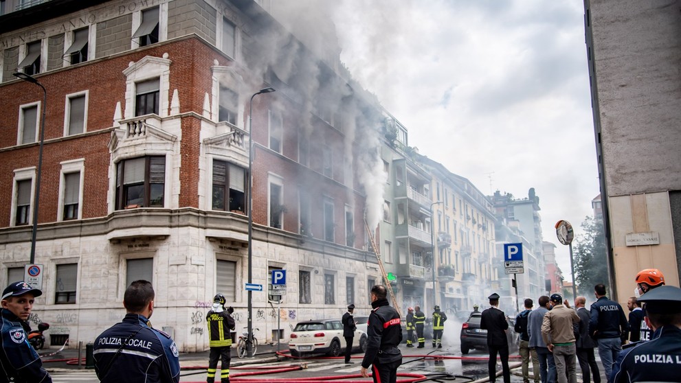 Exploze v centru Milána (3)