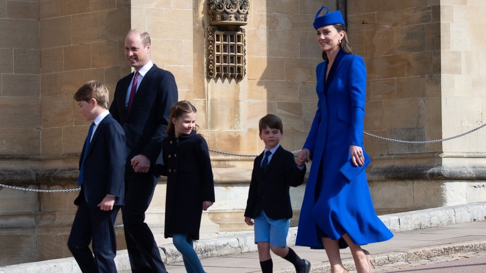 Královská rodina oslavila Velikonoce na hradě Windsor