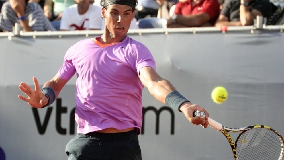 Nadal při svém návratu na turnaji v Chile