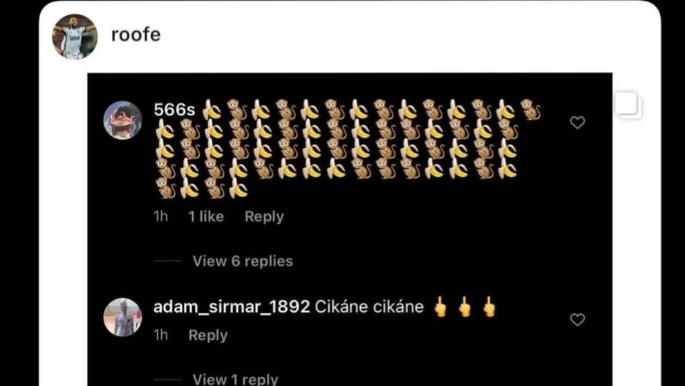 Urážky na instagramu skotského hráče 2