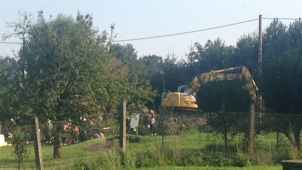 Zřícení mostu ve Vilémově na Vysočině