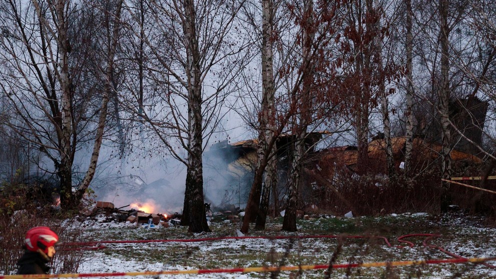 Ve Vilniusu se zřítil nákladní letoun DHL