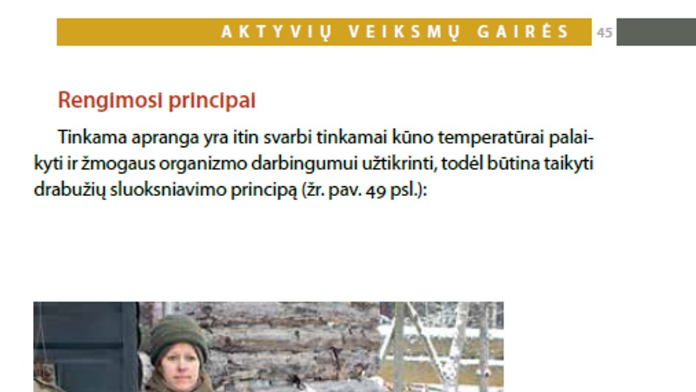 Správné oblečení je zásadní pro udržení správné tělesné teploty