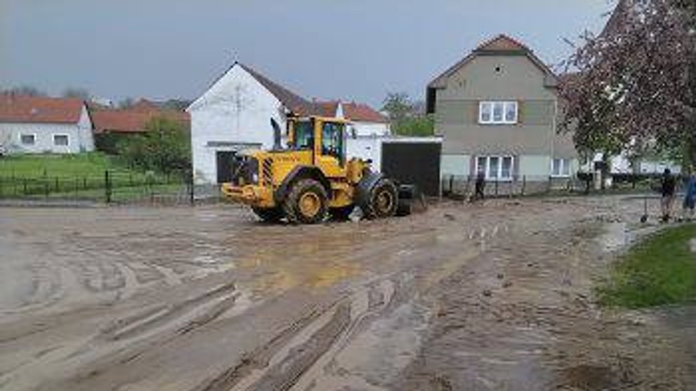 Následky bouřek na Moravě