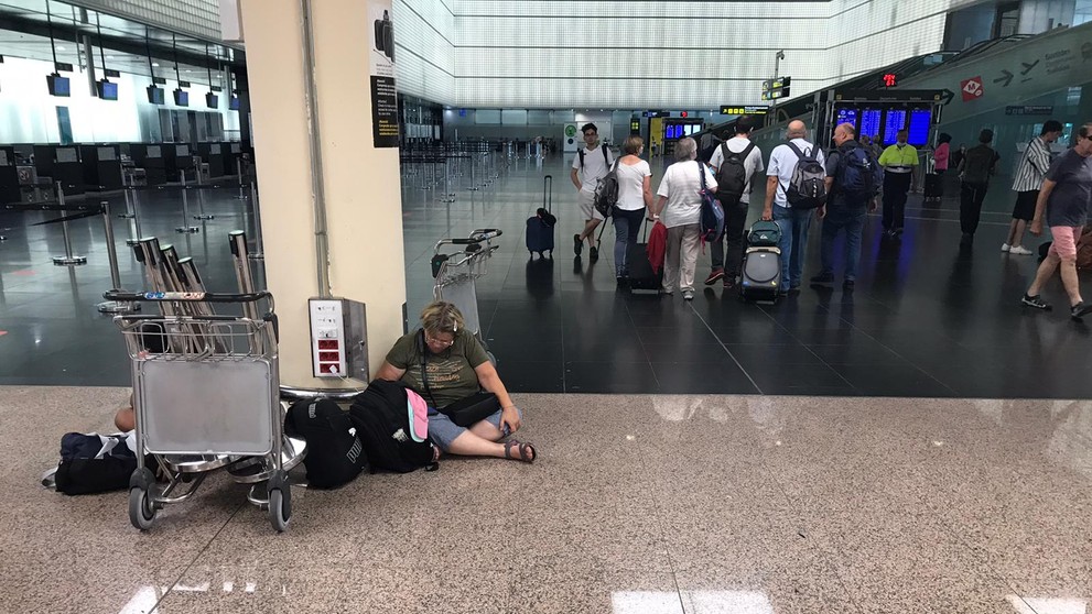 Češí uvízlí na barcelonském letišti