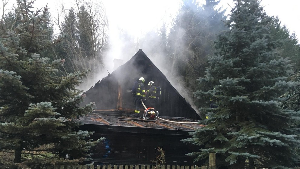 Požár hájenky v Choustníku na Táborsku - 3