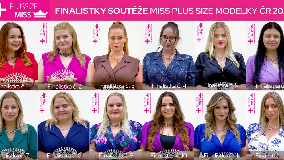 Finalistky Miss Plus Size Modelky ČR 2025