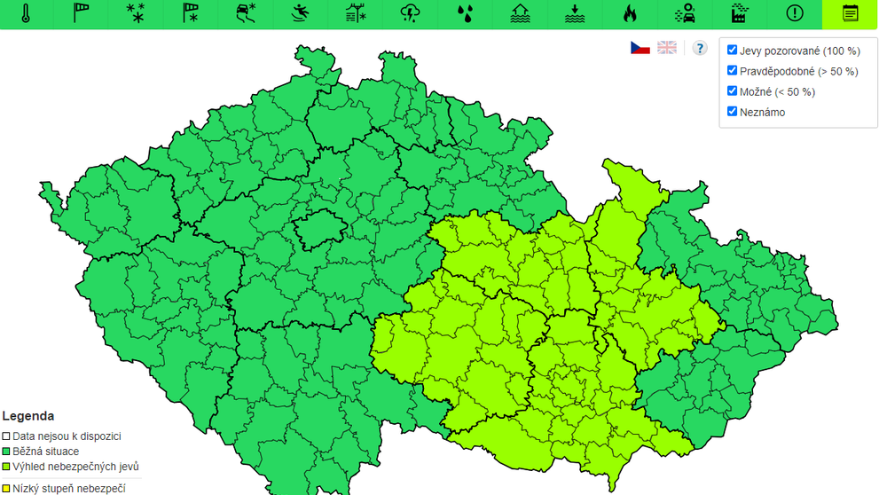 Předpověď počasí na 17. 11. 2023