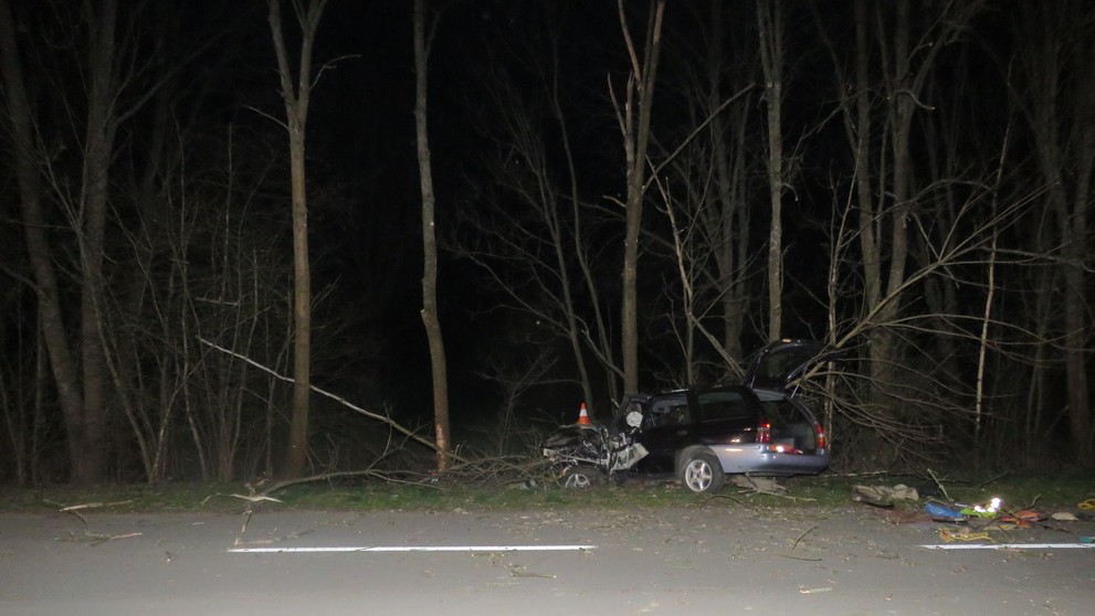Muž na Zlínsku najel na svou přítelkyni a poté narazil do stromu - 2