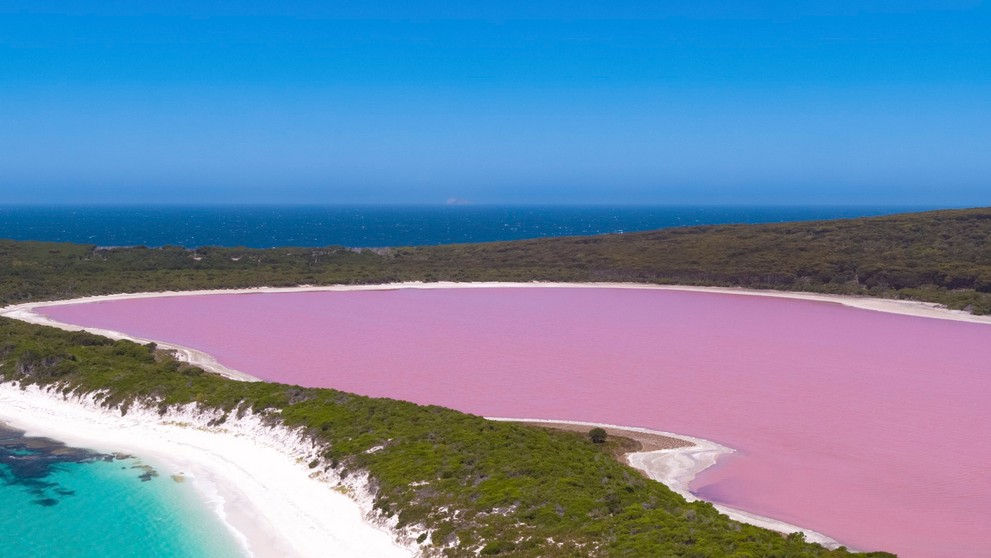 Jezero Hillier v Austrálii