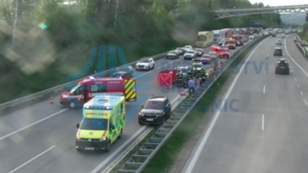 Smrt motorkáře na D1