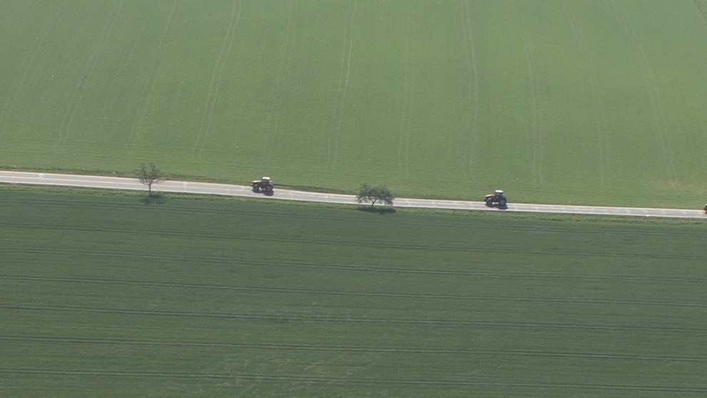 Zemědělci - blokáda na silnicích - okolí Jihlavy - 1