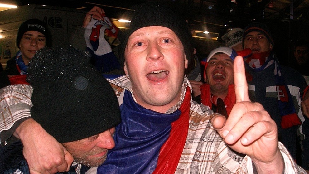 Slovenští fanoušci.