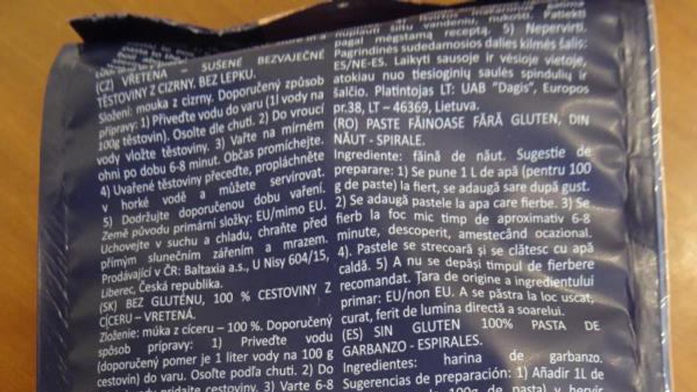 Nebezpečné bezlepkové těstoviny s lepkem (2)