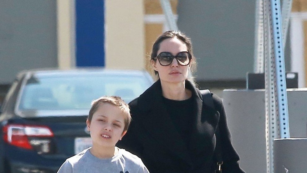 Angelina Jolie se synem Knoxem