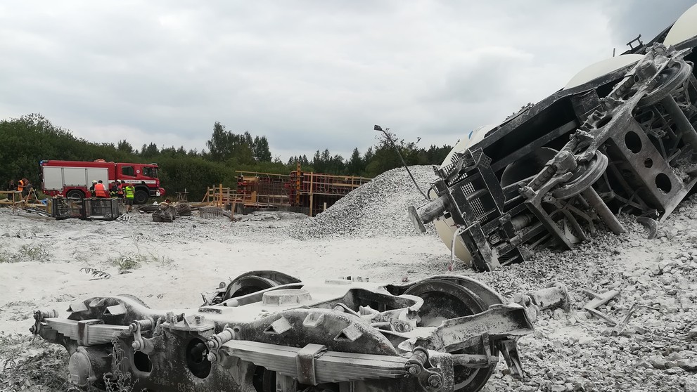 U Mariánských Lázní vykolejil nákladní vlak