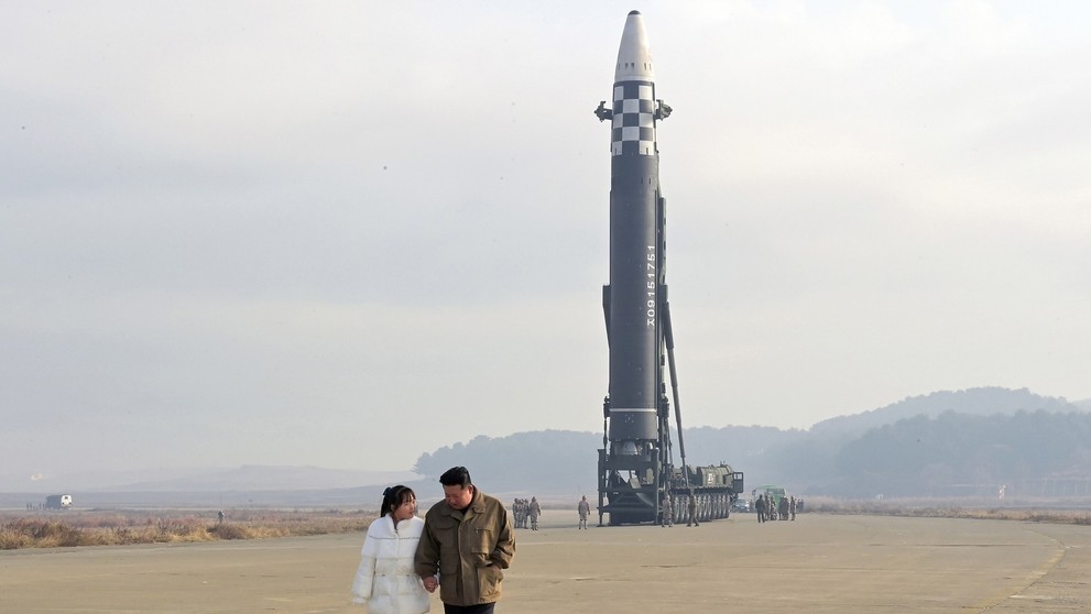 Kim Čong-un s dcerou
