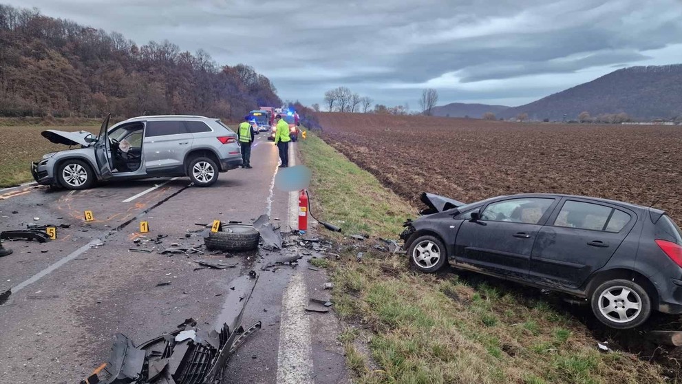 Dopravní nehoda v okrese Prievidza