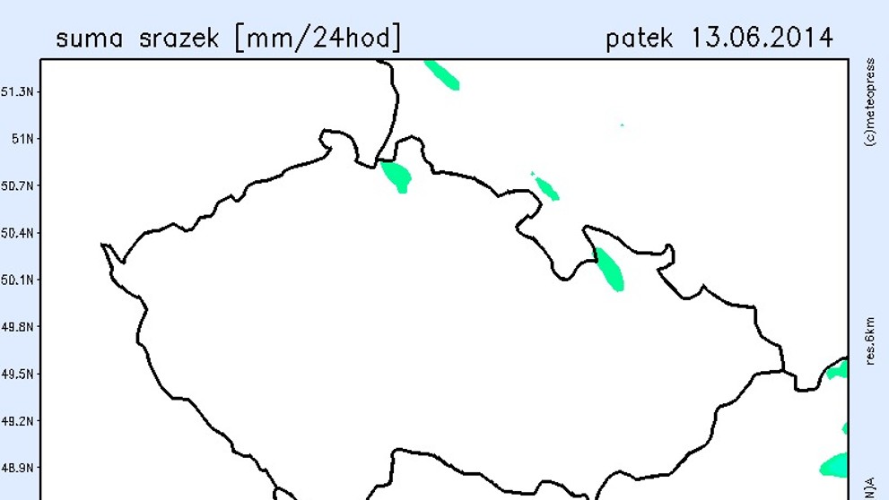 Srážky v Česku 11.6. - 13.6.2014 - 3