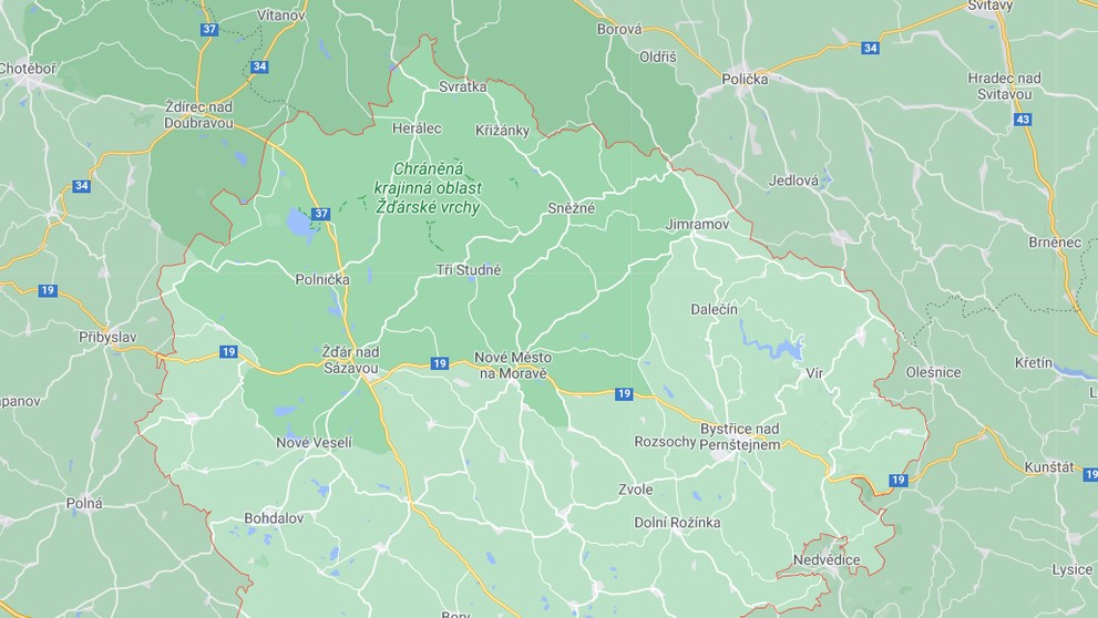Kraj Vysočina - okres Žďár nad Sázavou
