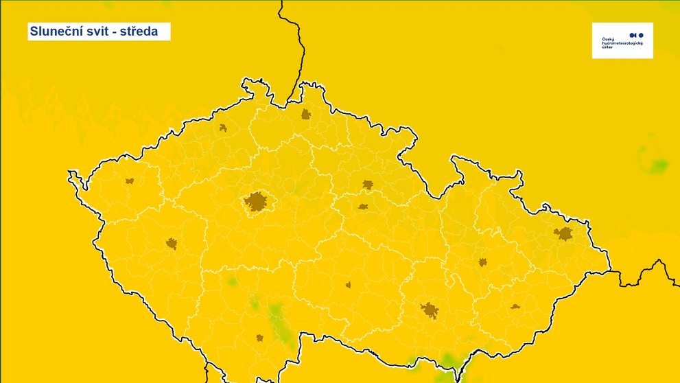 Sluneční svit - středa, 5. 3. 2025